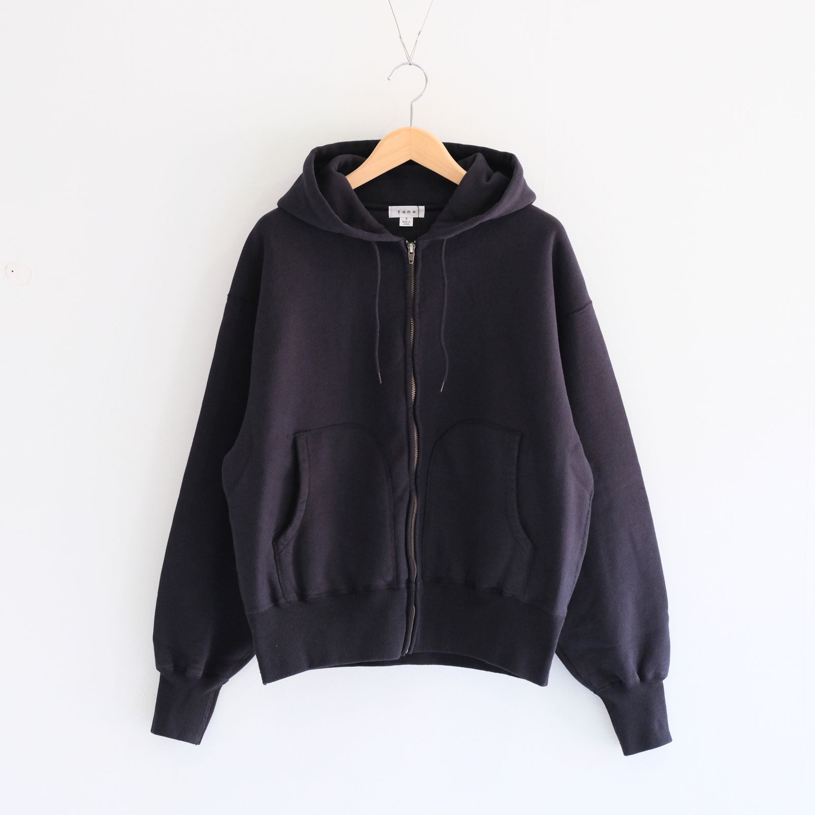 ZIP UP PARKA / ジップアップパーカー / BLACK