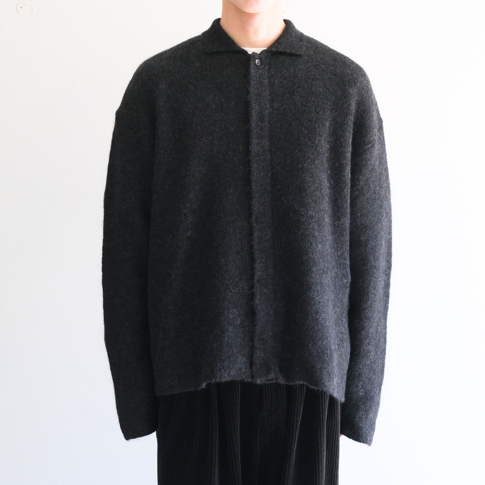 【残り1点】Kid Mohair Knit Shirts（Black）