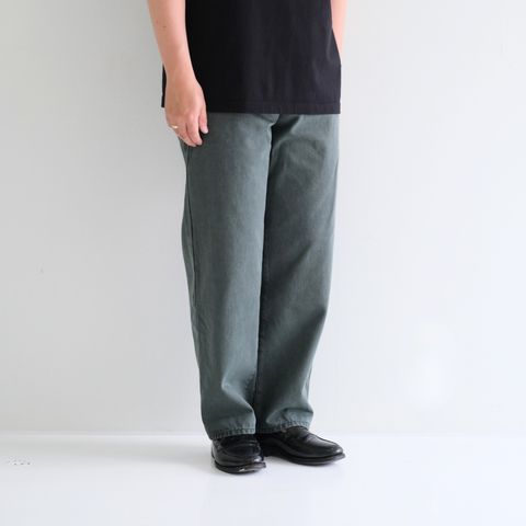 LOOSE FIT PIGMENT DYE 5P JEAN / デニム /  IVY GREEN / PIGMENT