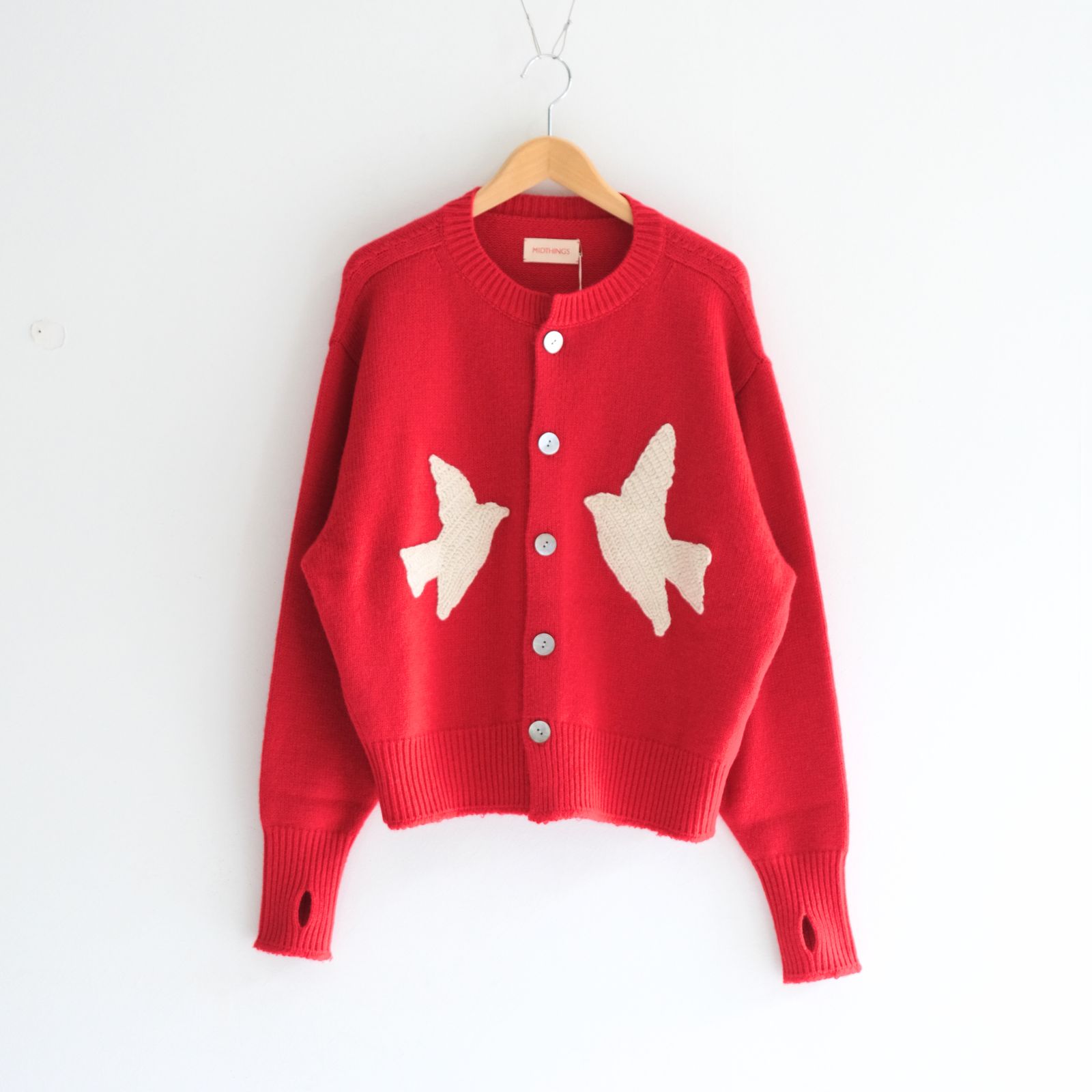 【残り1点】THE BIRD CARDIGAN（RED）