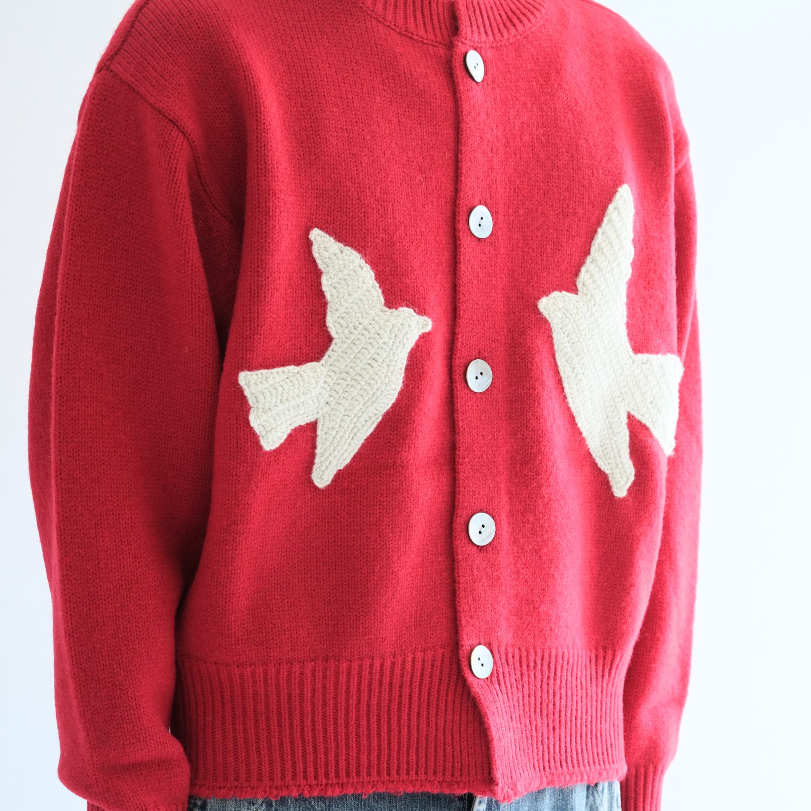 【残り1点】THE BIRD CARDIGAN（RED）