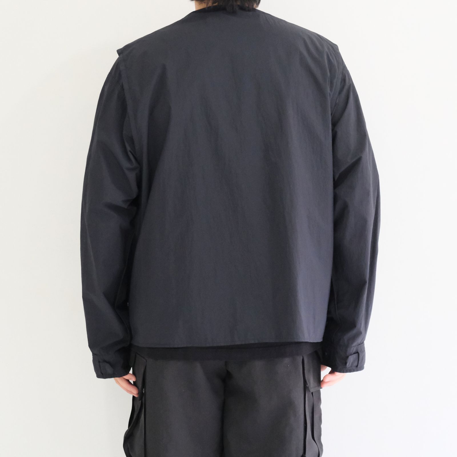 Weathering Nylon Reversible 4Way JKT / ウェザリングナイロンリバーシブル4Wayジャケット（OFF BLACK）