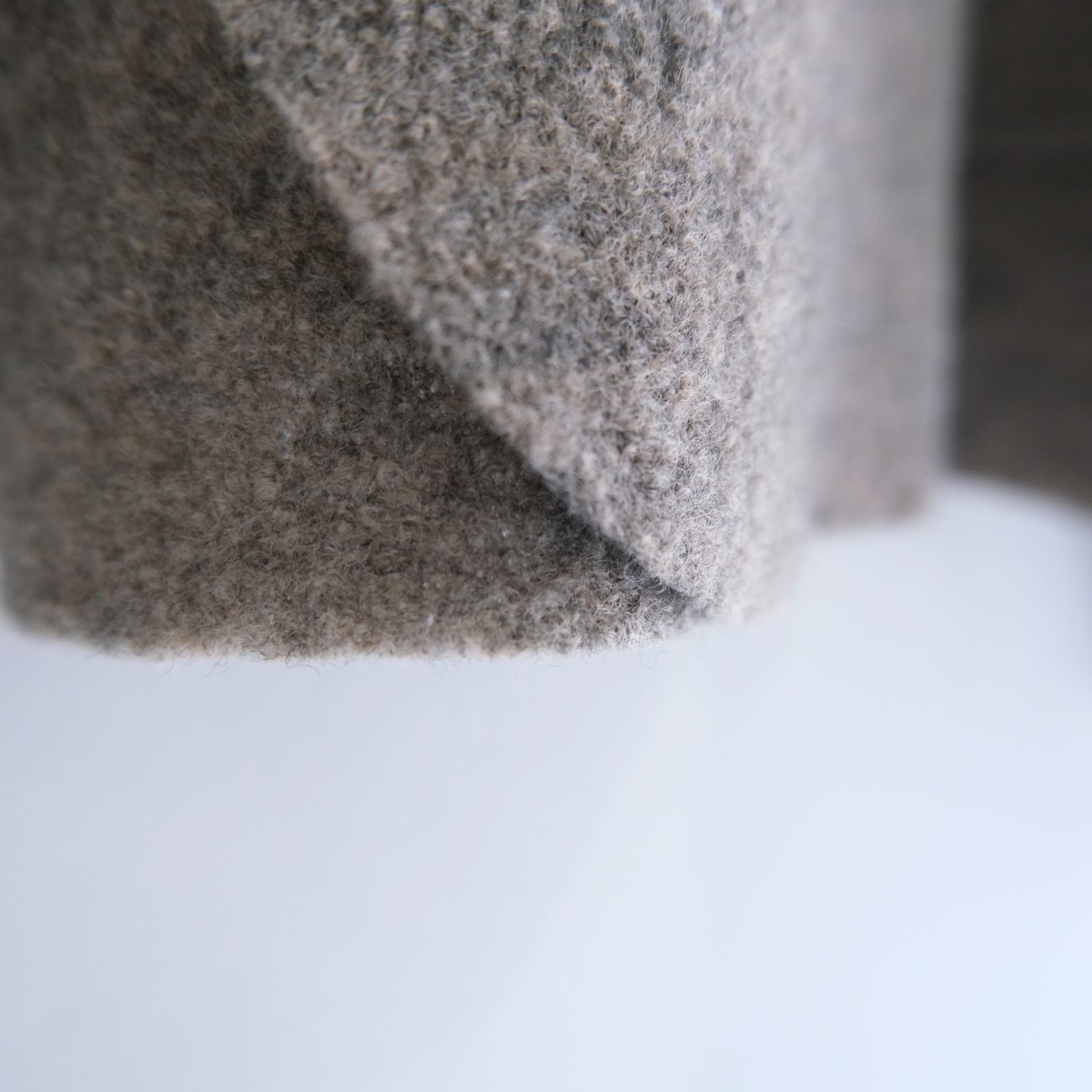 【残り1点】CARDIGAN JACKET  ‐Hard Twist Crepe Knit‐（Greige）