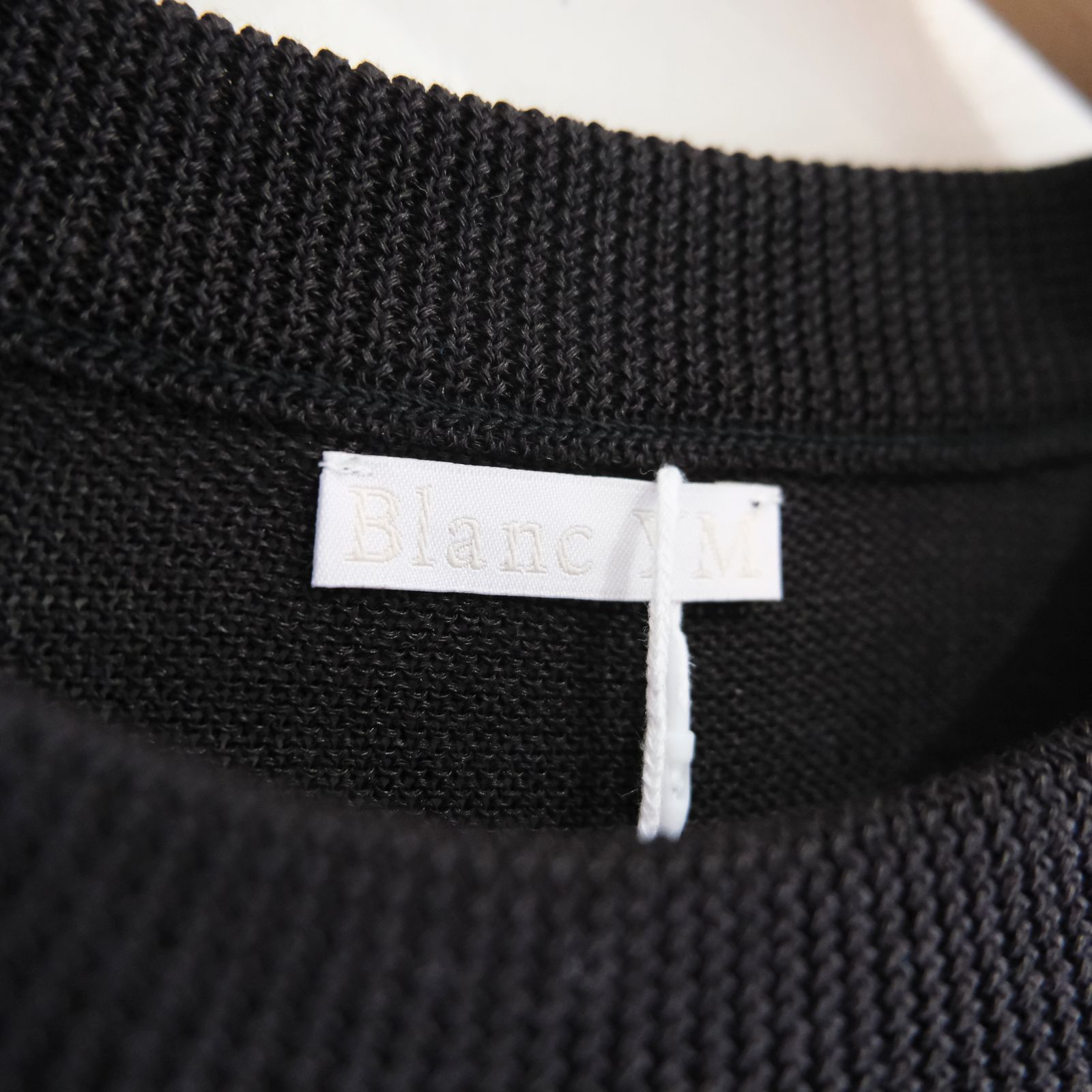 Wide knit T-Shirt / ワイド ニット Tシャツ（Black）