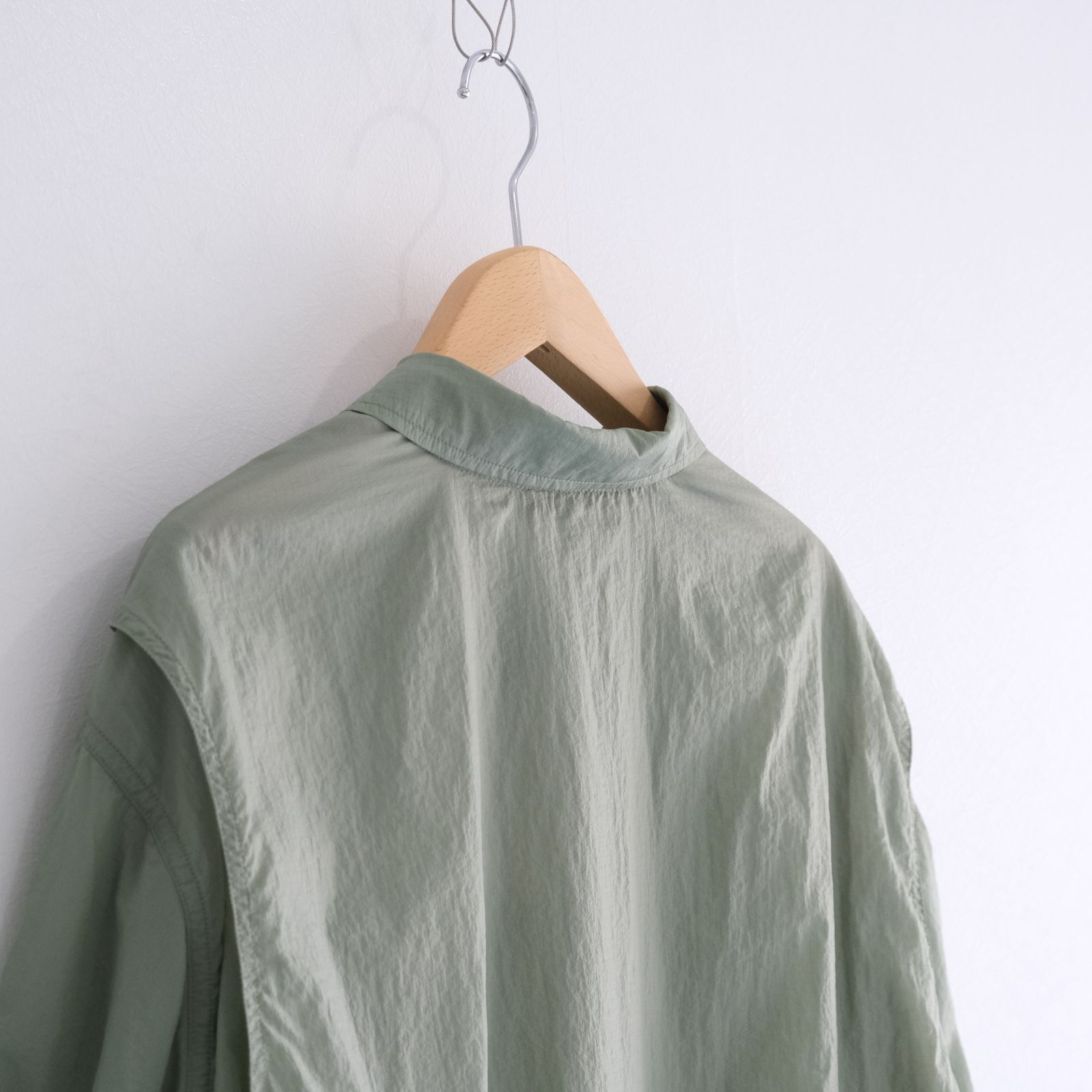 Photographer L/S Shirt Jacket / シャツジャケット / ナイロン / Light Green