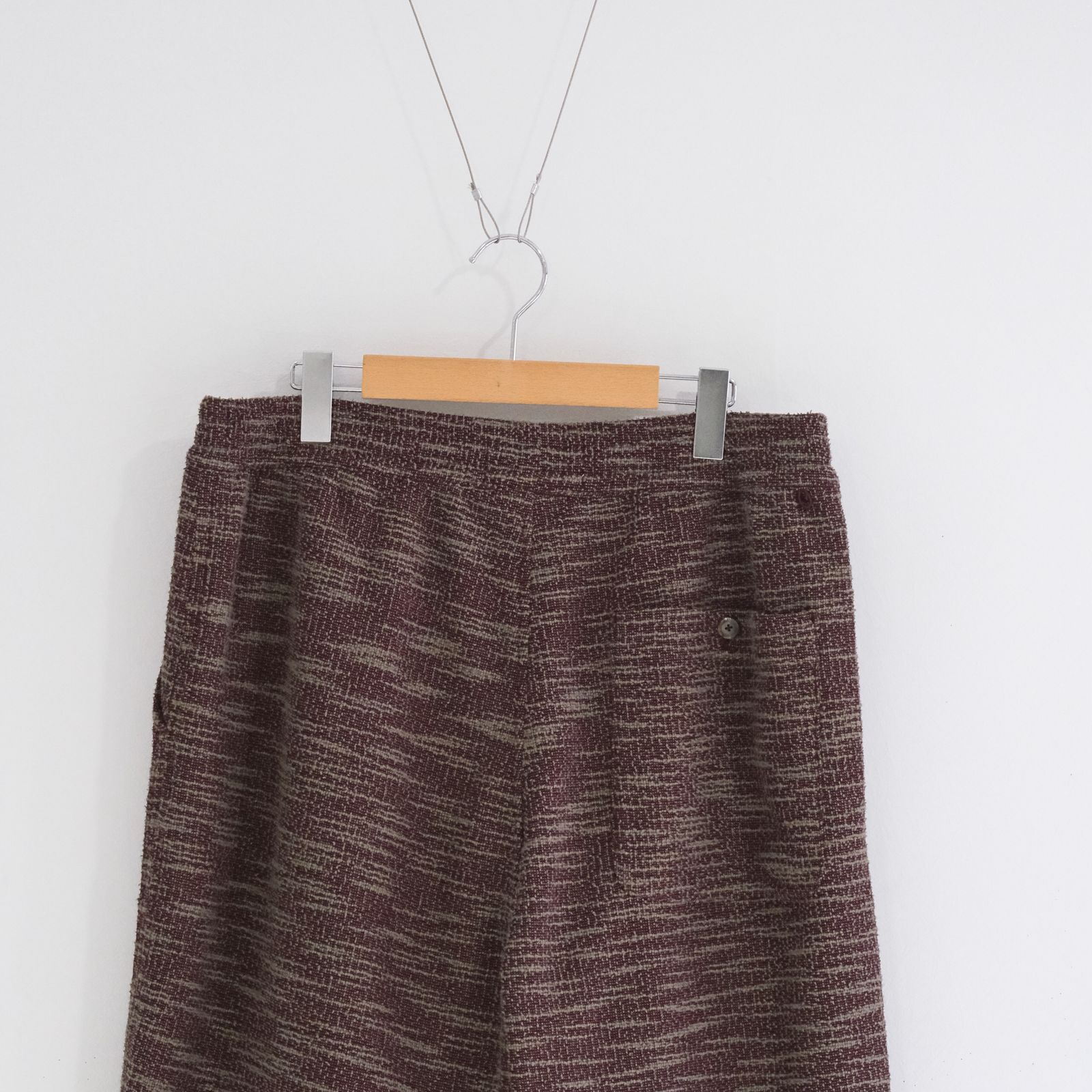SAPINO JACQUARD WIDE SHORT / ショーツ / BURGUNDY