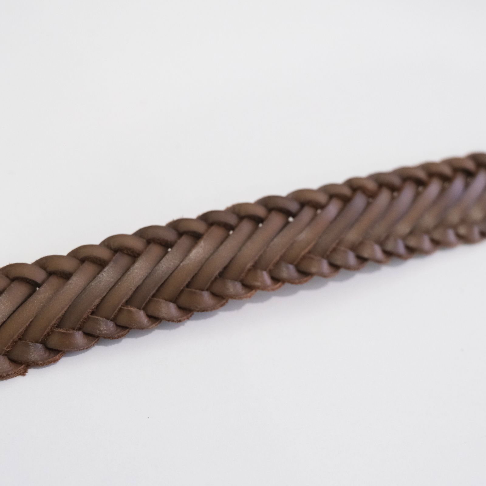 HAND BRAIDING LEATHER BELT ‐Cow leather‐ / ベルト / レザー / Brown