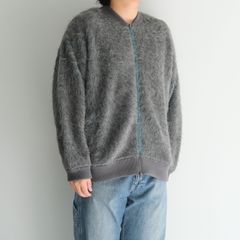 Suri Alpaca Bomber Jacket / ジャケット / ボンバージャケット / アルパカ / スリアルパカ / Grey / Turquoise