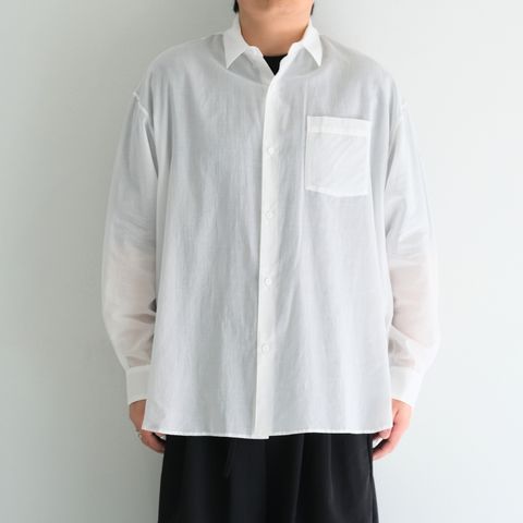 Superior Cotton Wide Shirts / スペリオール コットン ワイド シャツ（White）