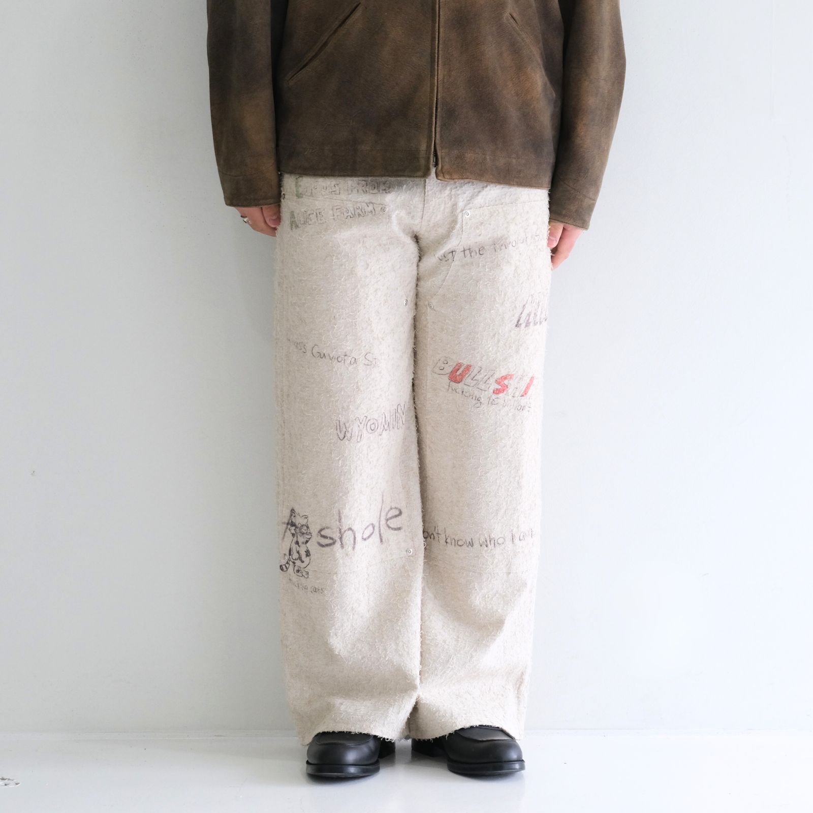 "ALICE" GRAPHIC DOUBLE KNEE WORKPANTS / パンツ / ダブルニー / ワークパンツ / IVORY