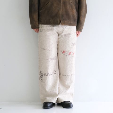 "ALICE" GRAPHIC DOUBLE KNEE WORKPANTS / パンツ / ダブルニー / ワークパンツ / IVORY