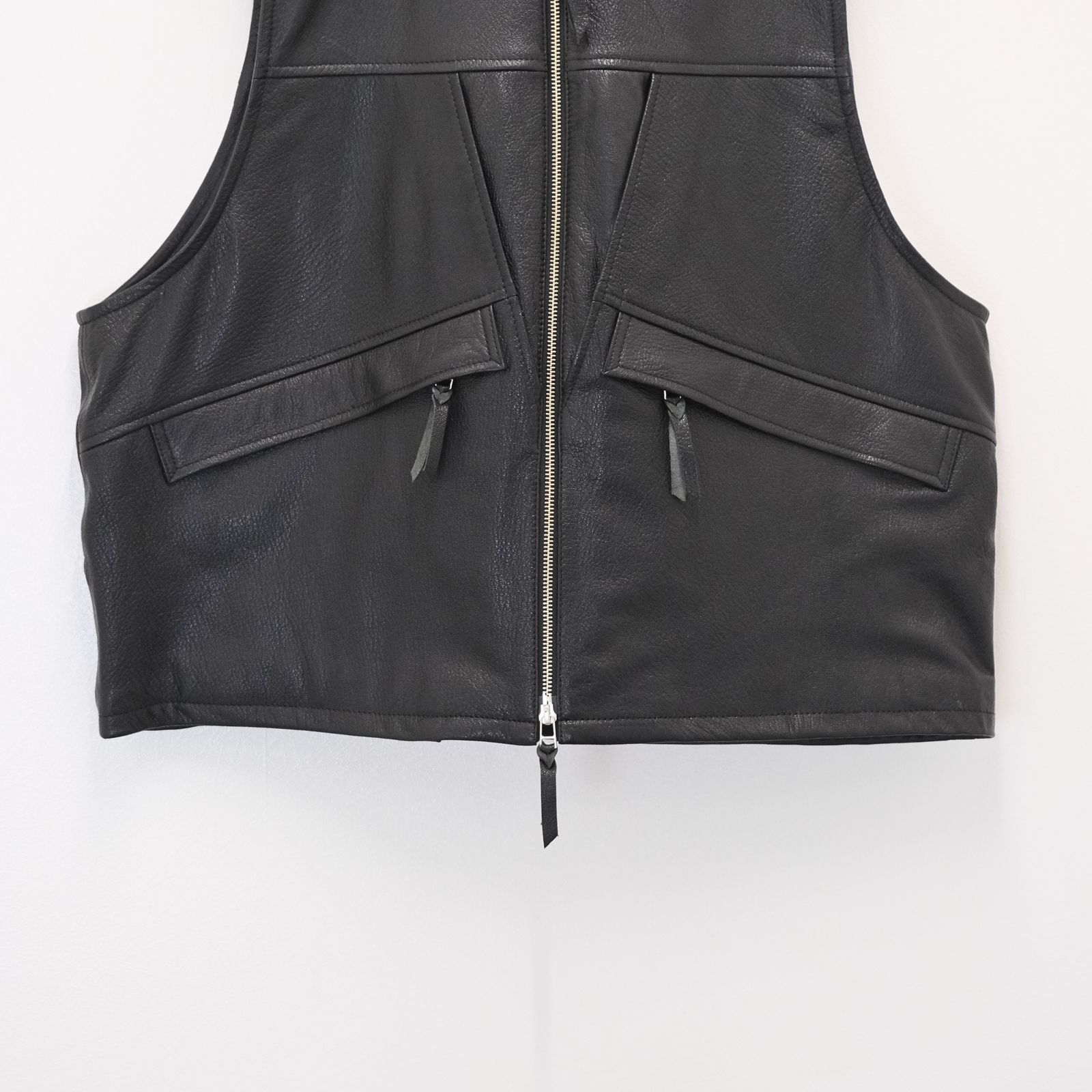 HUNTING VEST / レザーベスト / ゴートレザー