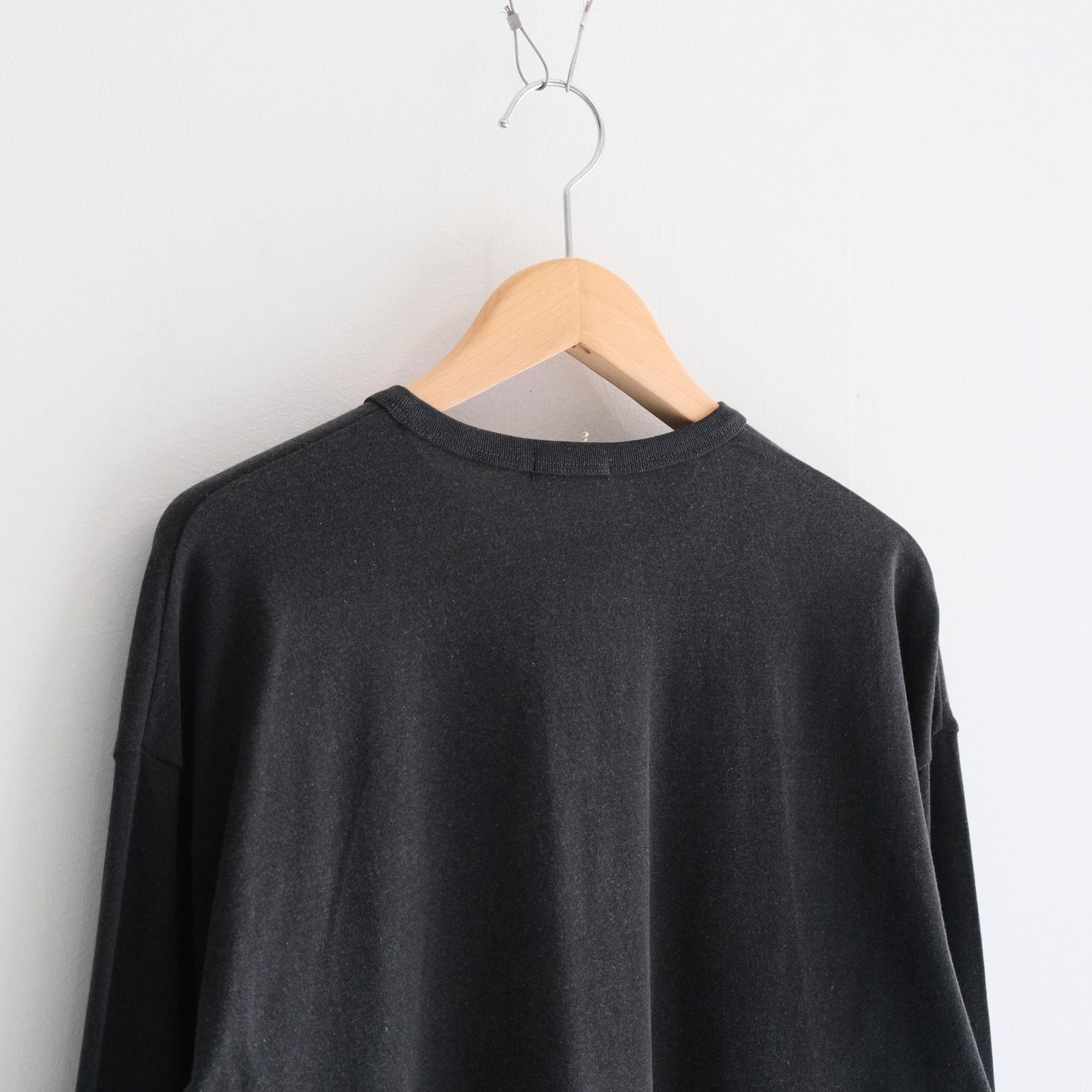 FADED TWIST TENJIKU HENLEY-NECK TOP / ヘンリーネック / ロンT /  BLACK