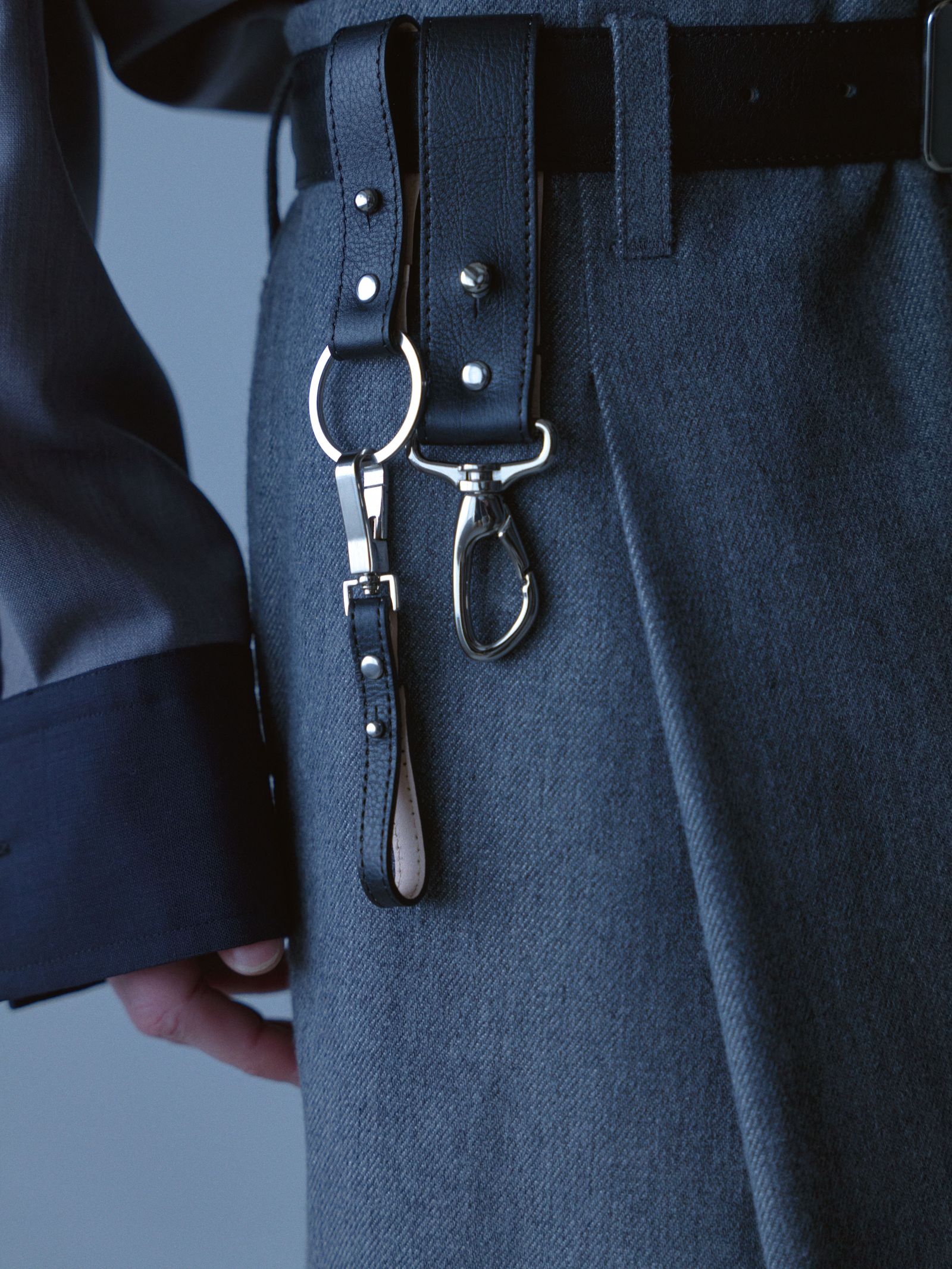 【入荷時期：2026年8-9月頃】Leather Belt / レザー ベルト（Black）