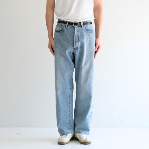 VINTAGE WASHED SELVEDGE DENIM 5P PANTS / ヴィンテージウォッシュドセルビッジデニム5Pパンツ（FADED BLUE）