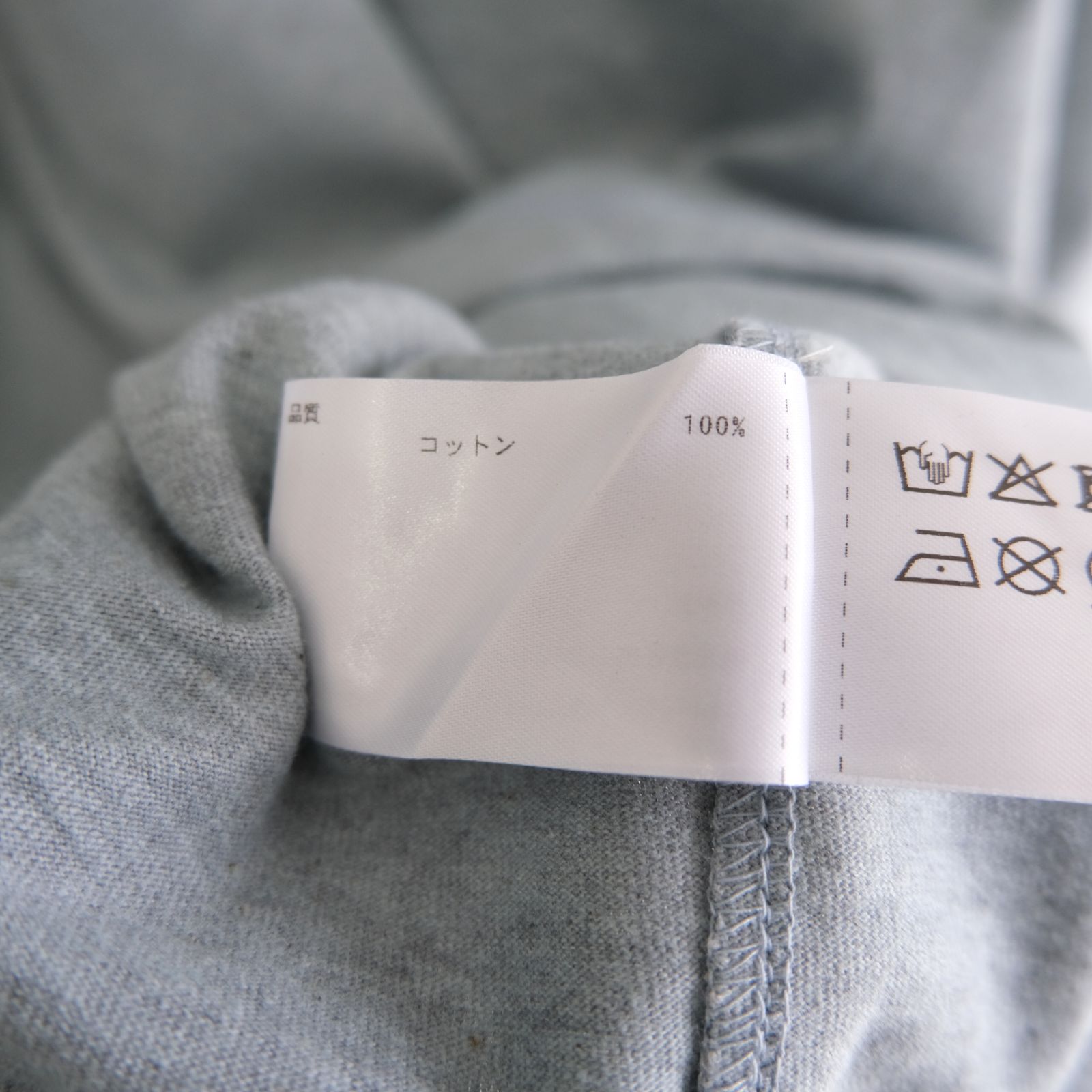 WRAP AROUND POCKET TEE L/S - Raffy plainstitch - / ロンT / ロングスリーブTシャツ / ラフィー / Blue