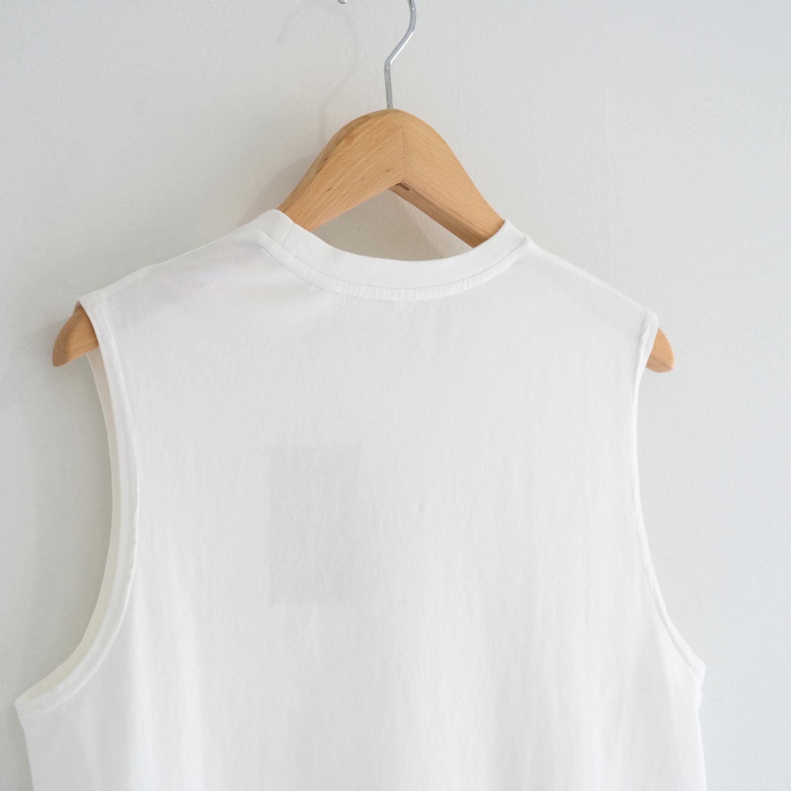 No Sleeve Top / ノースリーブ / 天然ピマコットン / WHITE