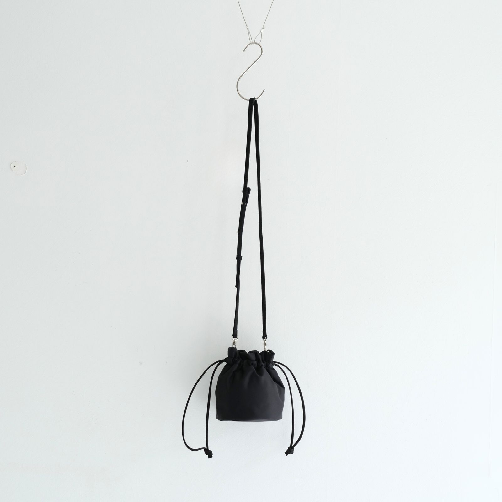 LARME NYLON LEATHER CODE PURSE / バッグ / ナイロン / BLACK
