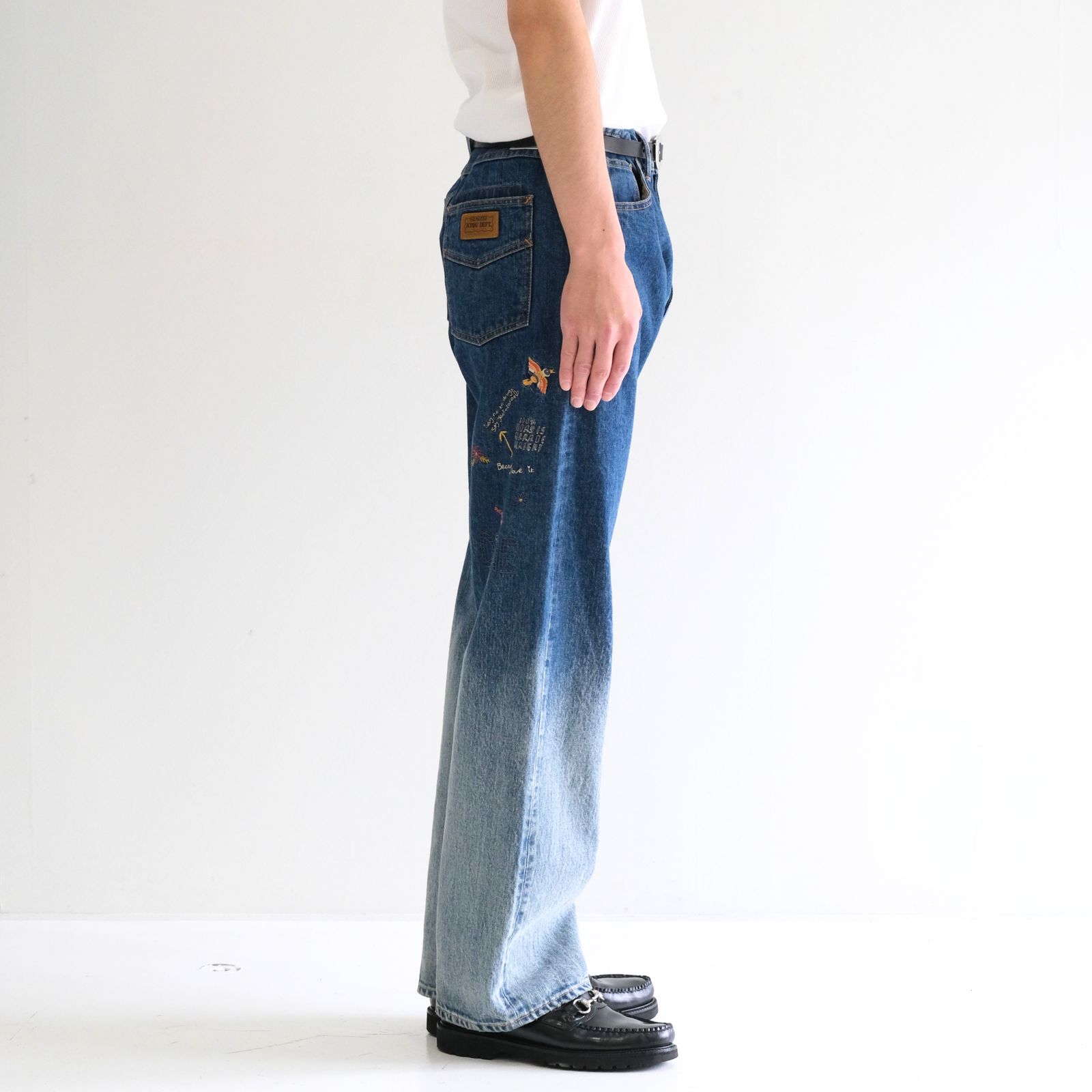 "JUDE Ⅱ" HIPPIE New Standard Straight by 66 Selvedge Denim / 「JUDE Ⅱ」ヒッピー ニュースタンダードストレート バイ 66セルビッジデニム（CRASH BLUE）