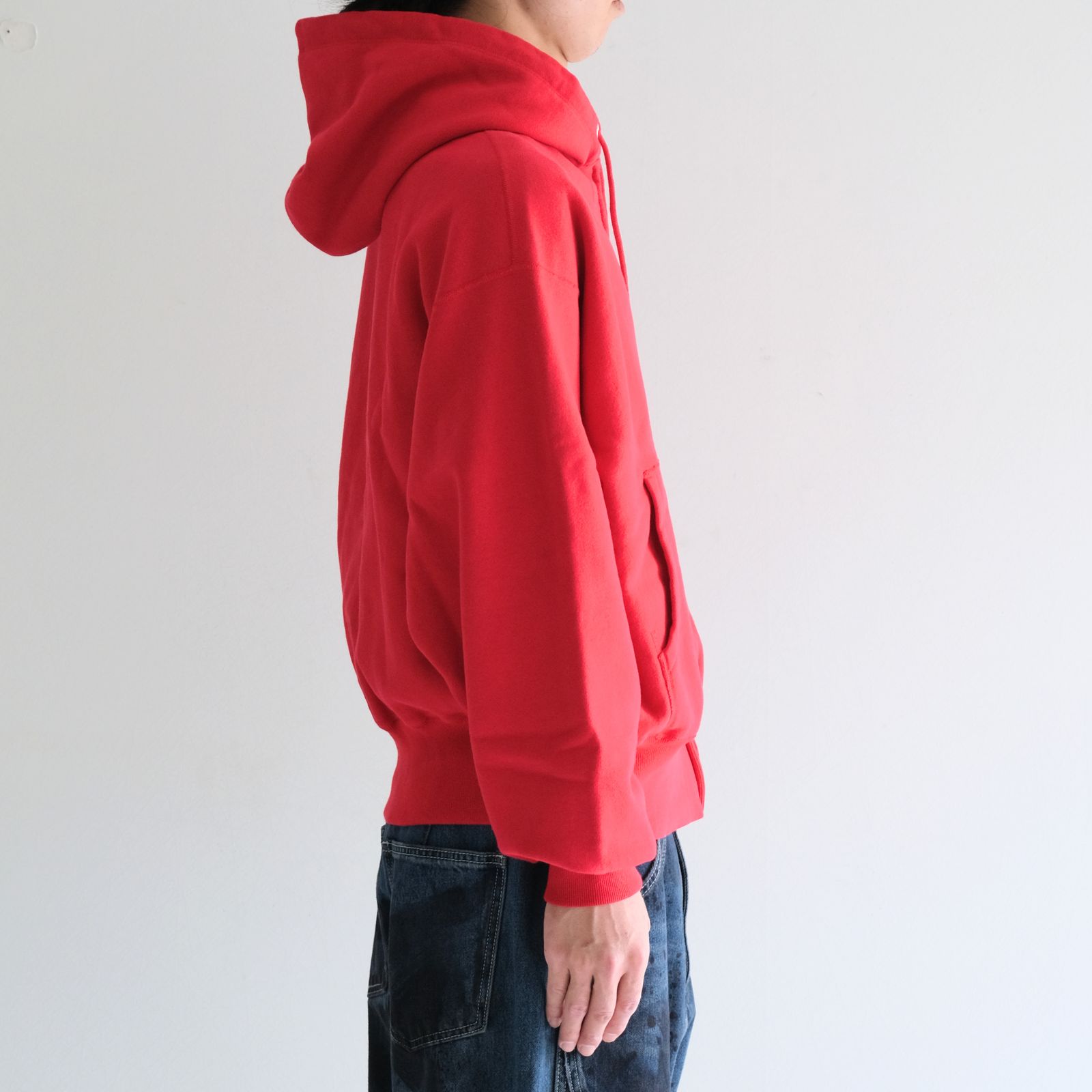 【残り1点】ZIP UP PARKA / ジップアップパーカー / RED