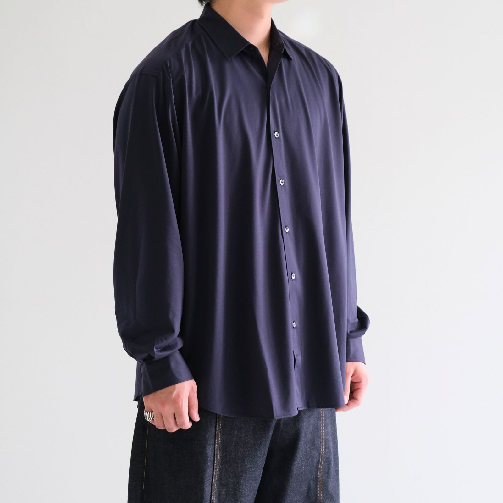 最旬トレンドパンツ KANEMASA PHIL. - 46G Atmosphere L/S Shirt / シャツ トップス