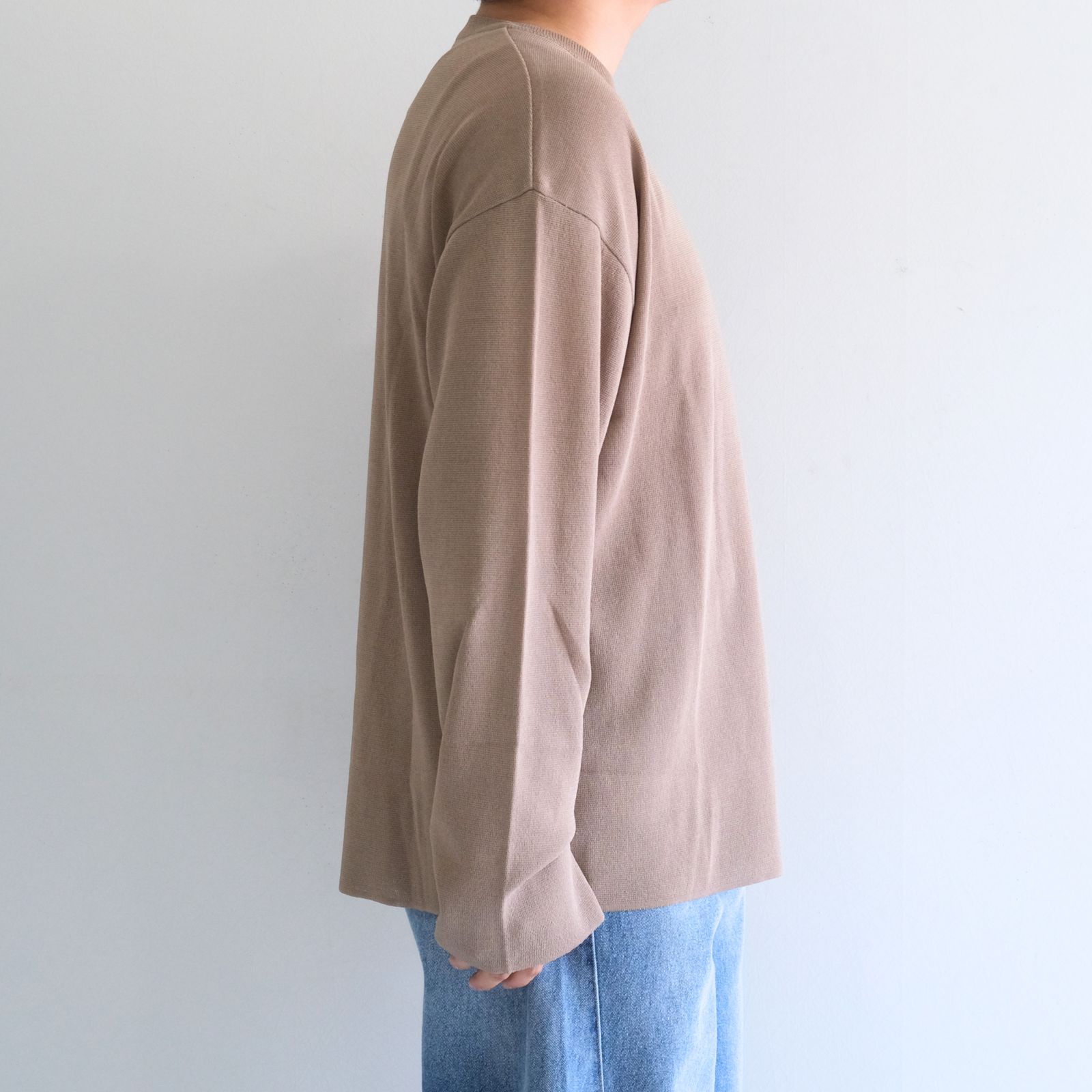 PREMIUM WIDE SLEEVE ‘SEUNGMU’ KNIT / プレミアムワイドスリーブ「スンム」ニット（ECRU BEIGE）