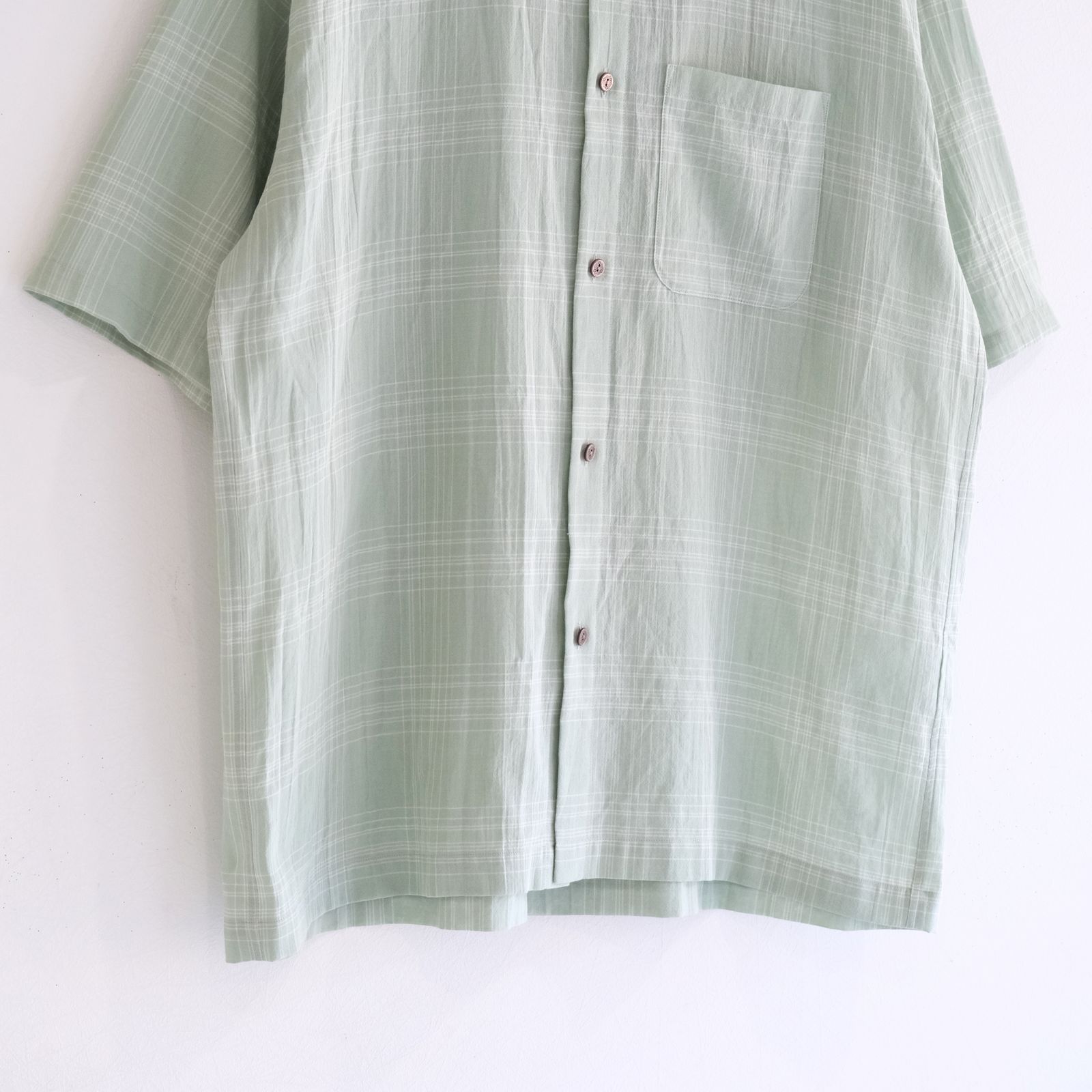 "MERCED" Sheer Through Shirt （MINT）