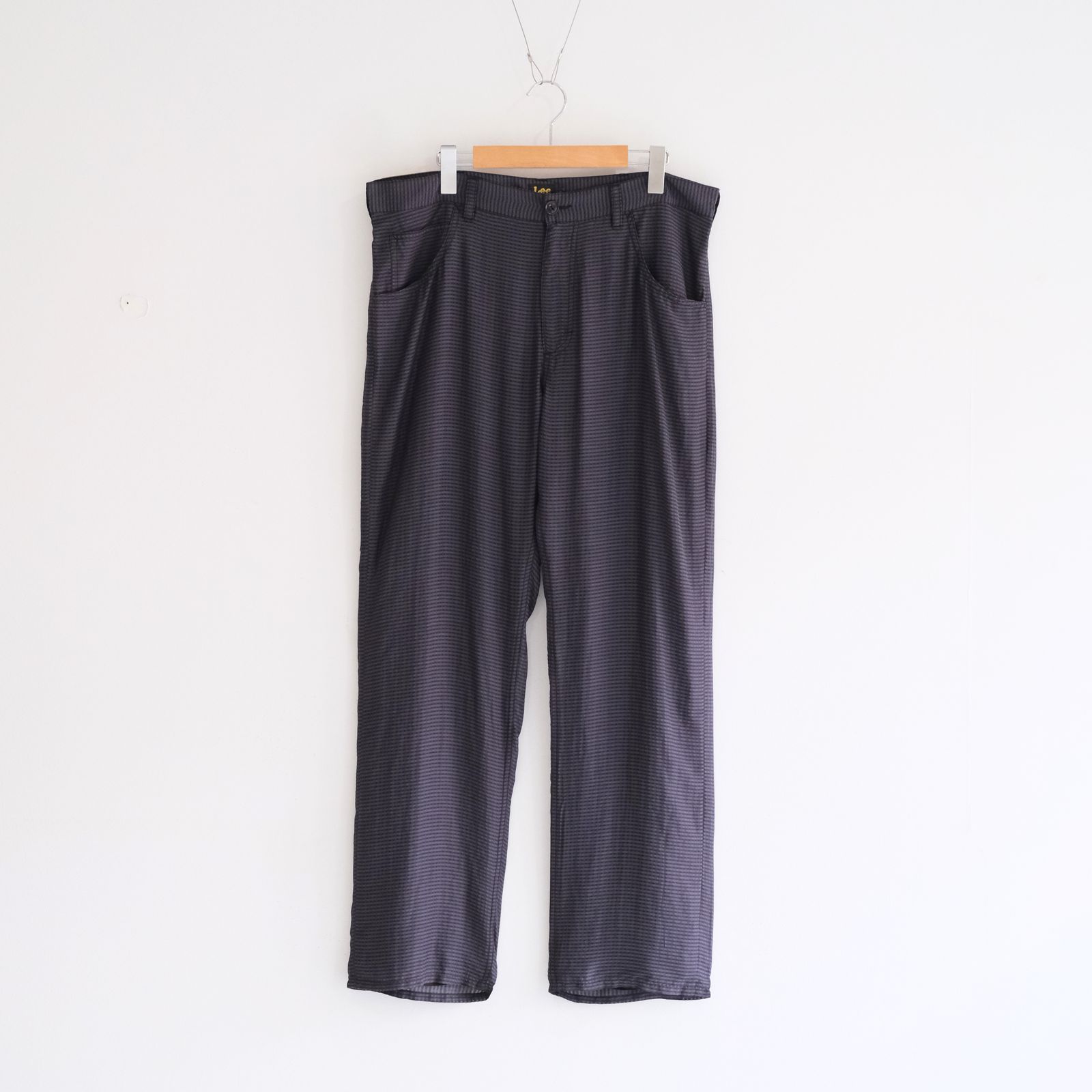 Lee / SEVEN BY SEVEN  / SHEER COWBOY PANT ‐Gingham Check Indian fabric‐ （Navy）