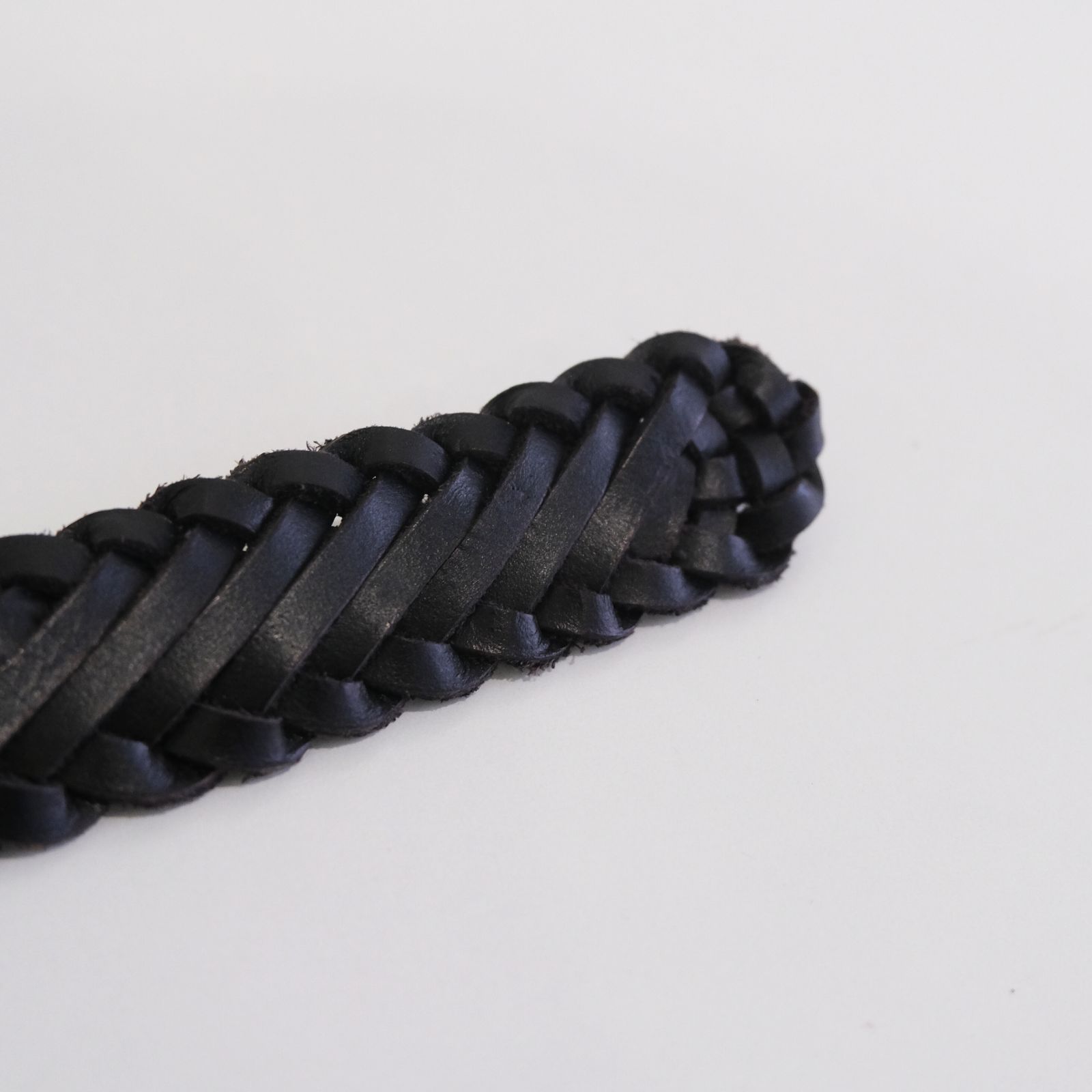 HAND BRAIDING LEATHER BELT ‐Cow leather‐ / ベルト / レザー / Black