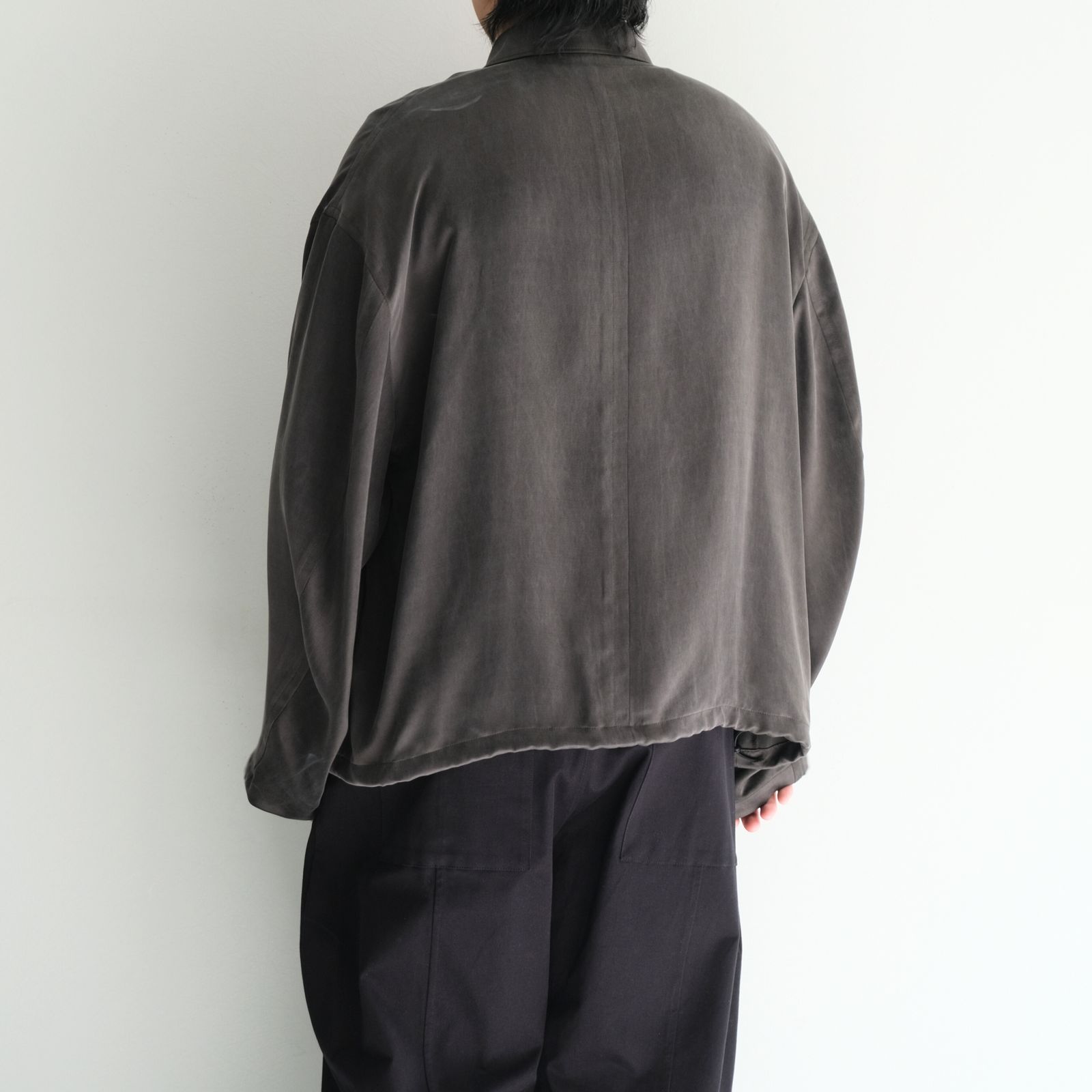 Cupro Drizzer JKT / ジャケット / ドリズラージャケット / キュプラ / Gray