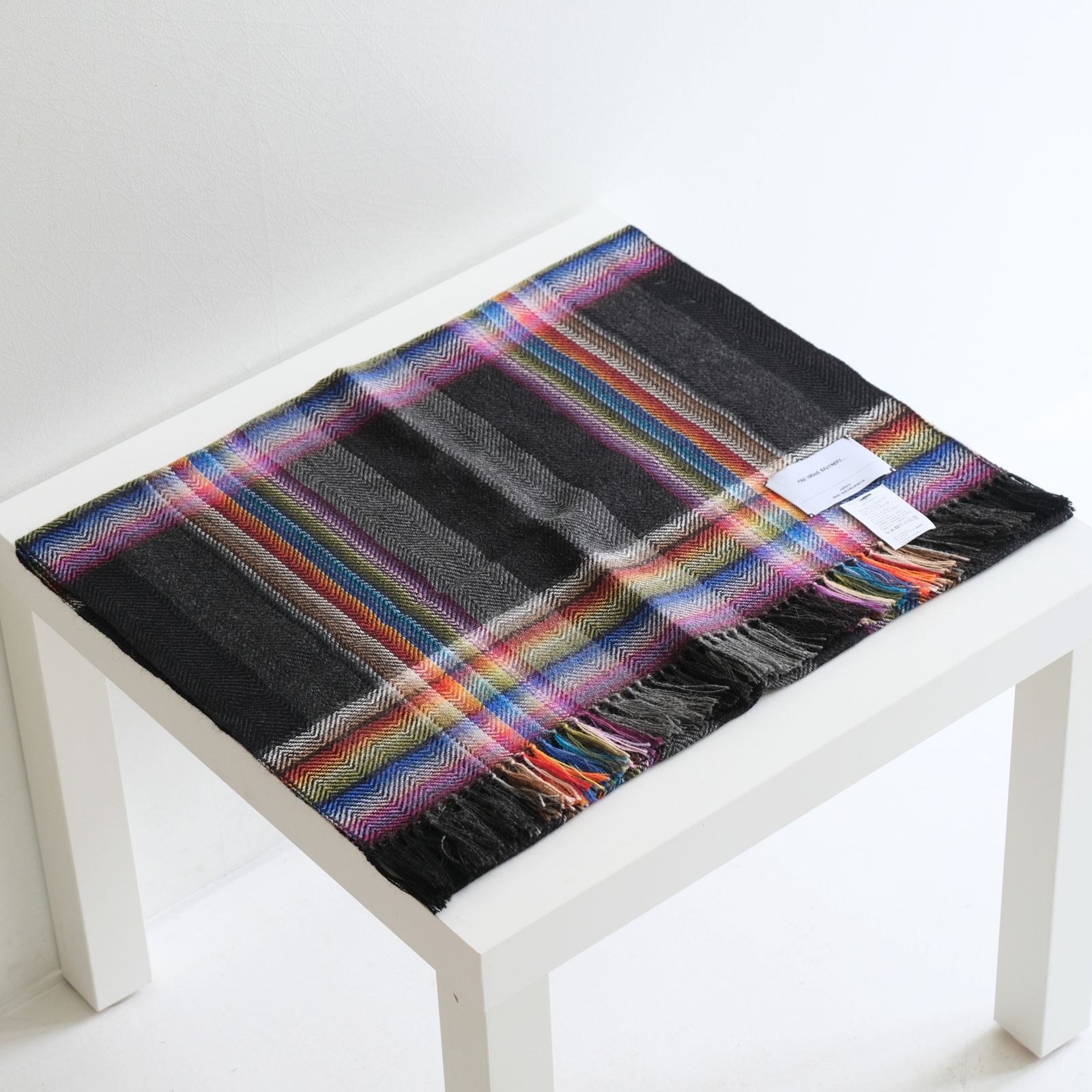 【残り1点】Multi Coloured Scarf（Black）