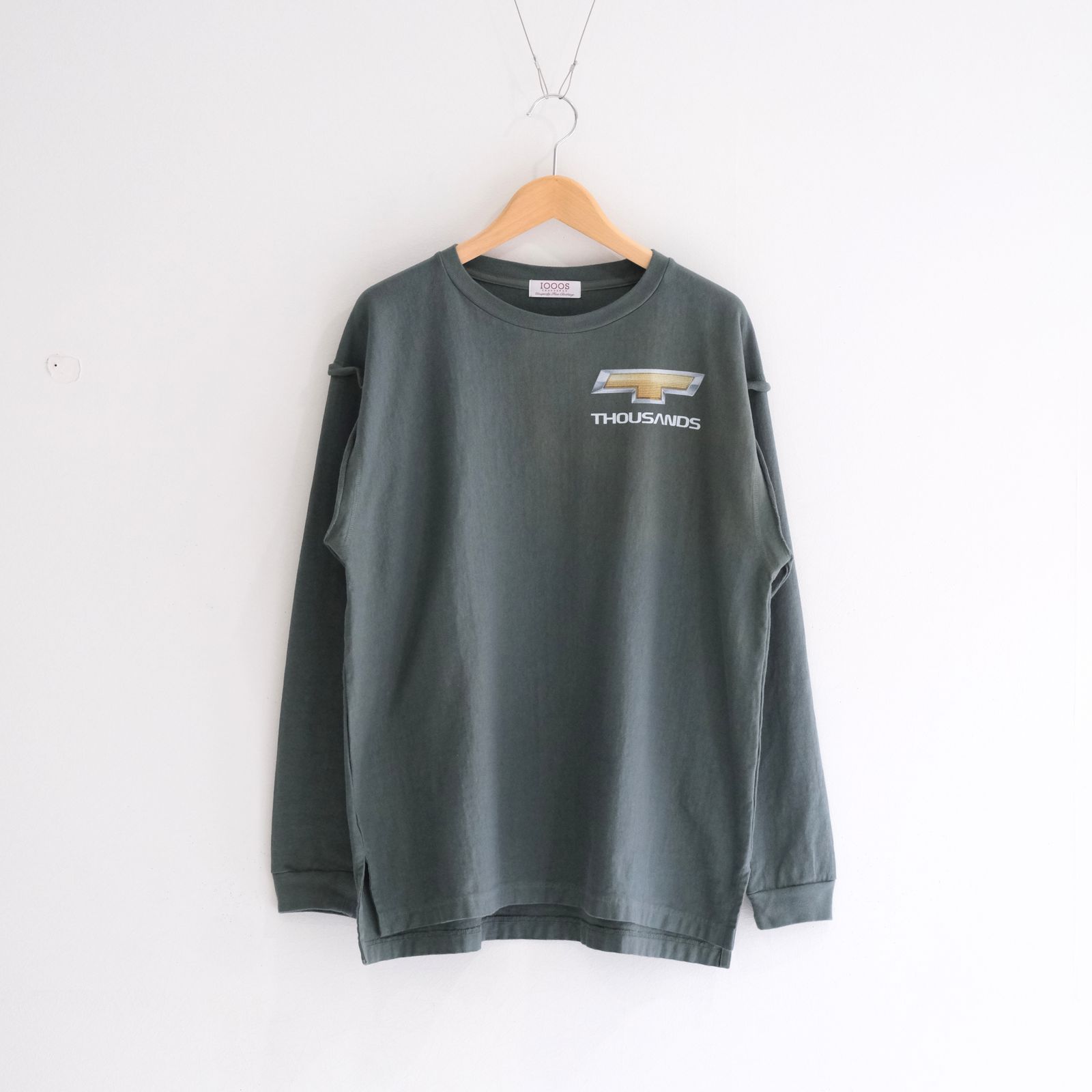 【残り1点】DETROIT LOGO CUTOFF LS TEE（FOREST GREEN）