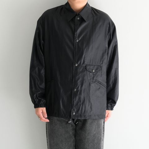 LUSTER NYLON TAFFETA COACH JKT / ジャケット / コーチジャケット / BLACK