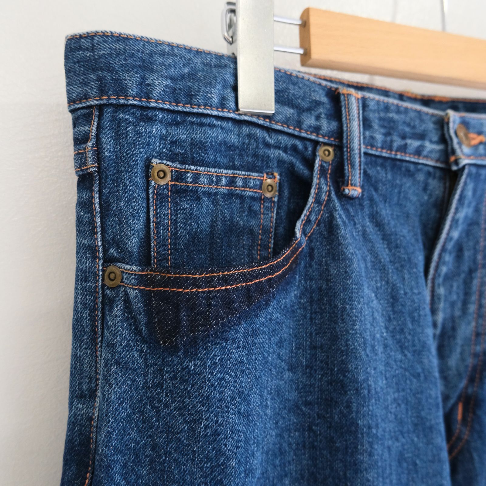 "JUDE Ⅱ"REPAIRED Half Oiled Coated Straight by 66 Selvedge Denim / パンツ / デニム / ワックスオイルド加工 / REPAIRED/OILED
