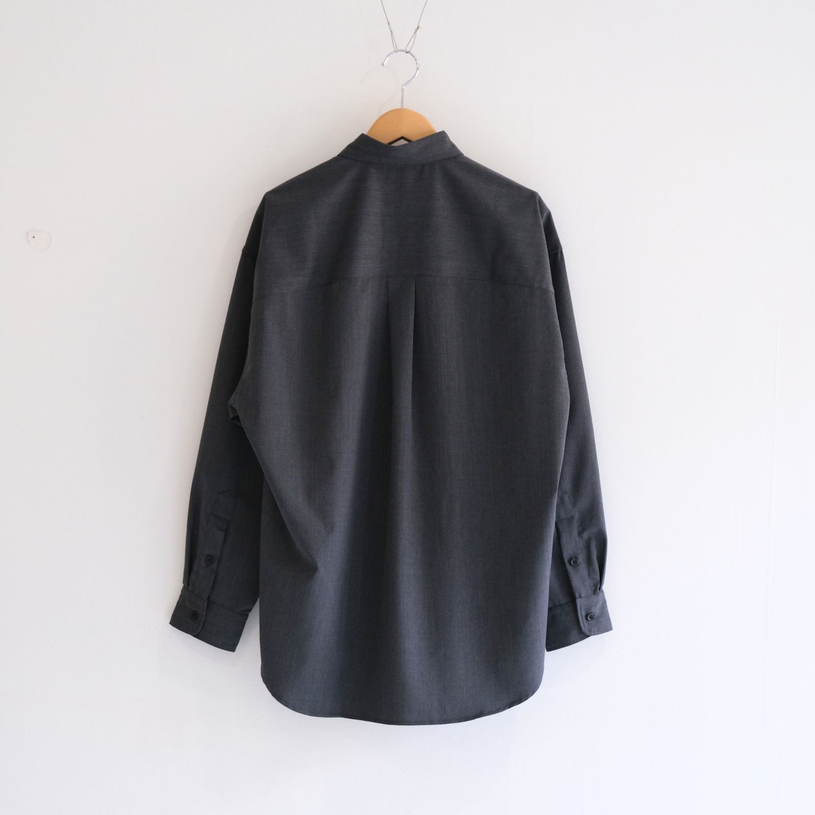 WOOL-POLY STANDARD SHIRT / シャツ / GRAY