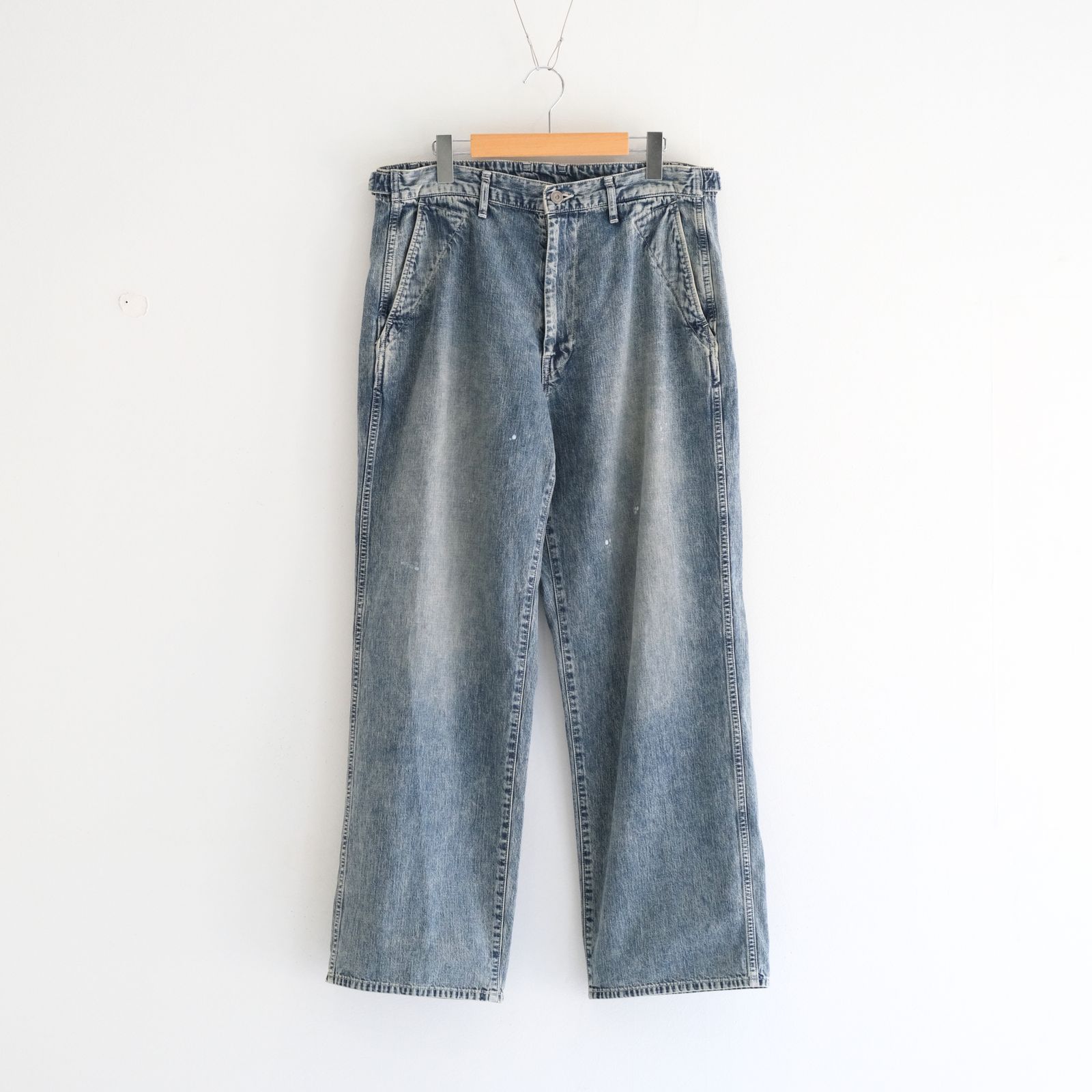 FADED LIGHT DENIM WORK PANTS（FADED BLUE）