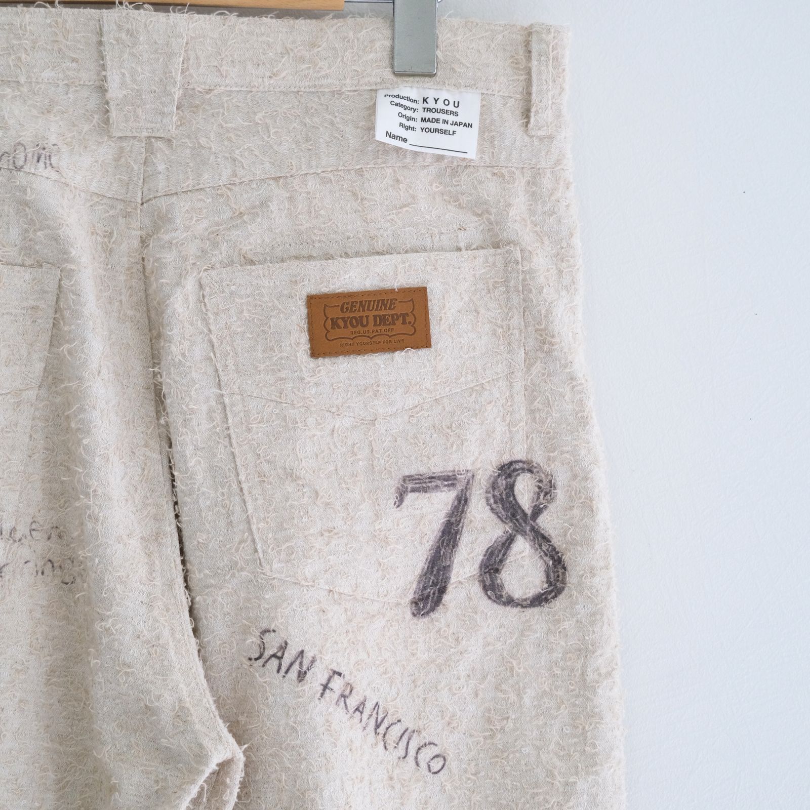 "ALICE" GRAPHIC DOUBLE KNEE WORKPANTS / パンツ / ダブルニー / ワークパンツ / IVORY