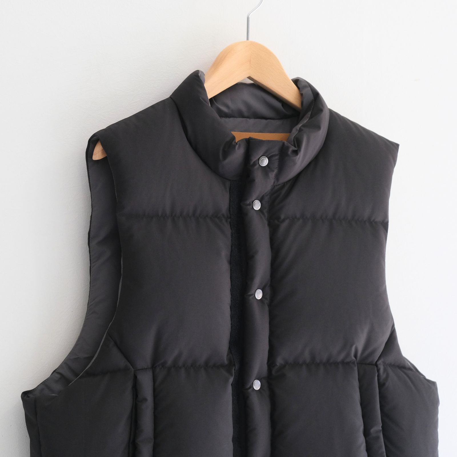 【残り1点】"SPRINGFIELD"  Water-repellent Down Vest（BLACK）