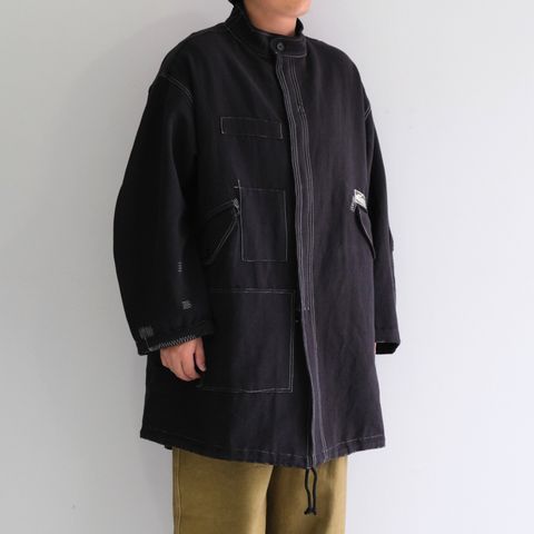BRAMBLE PARKA / コート / フィッシュテールパーカー/ コットン / Wonky-Wear / BLACK
