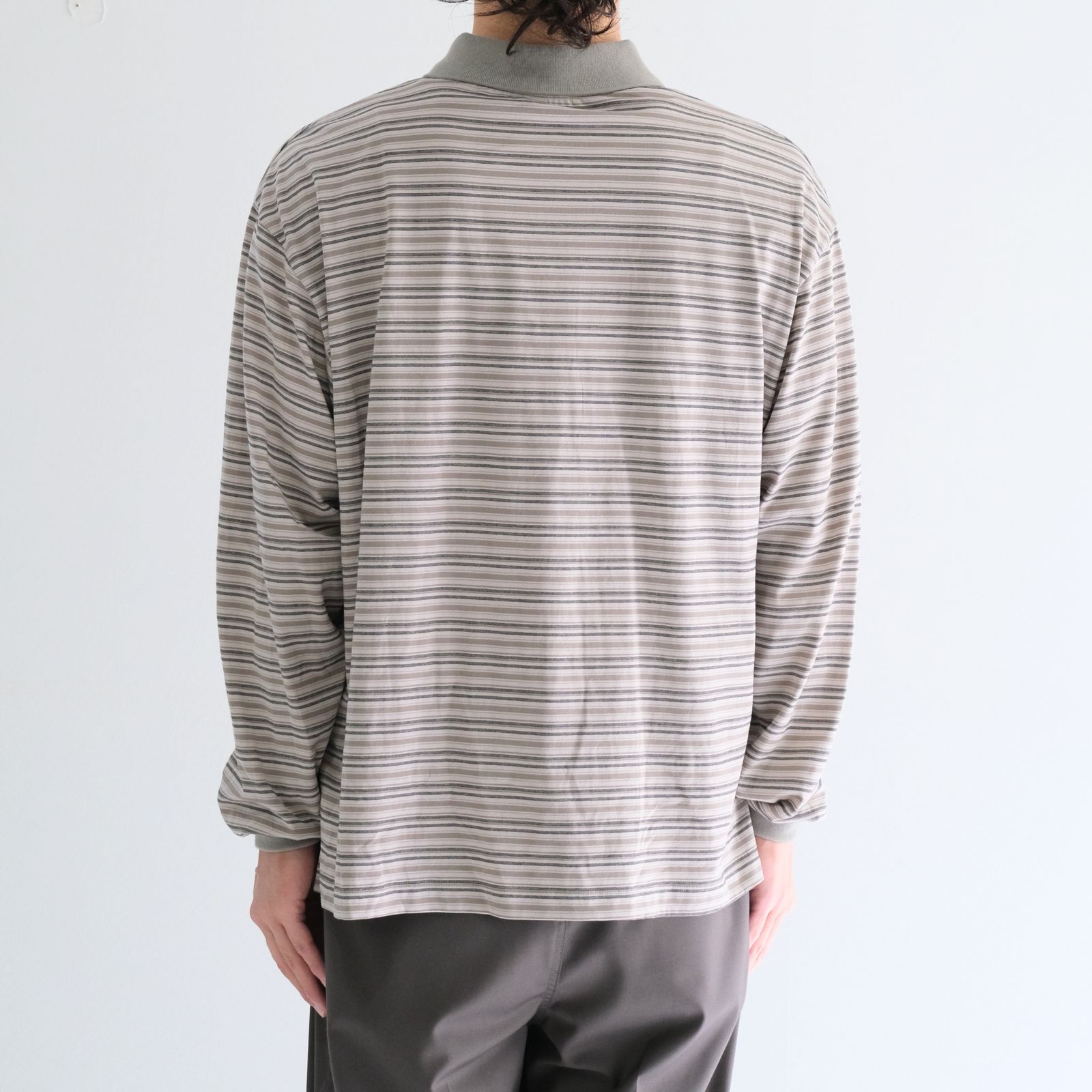 ANOTHER OFFICE - Brief Stripe Rugby TEE / ブリーフストライプ