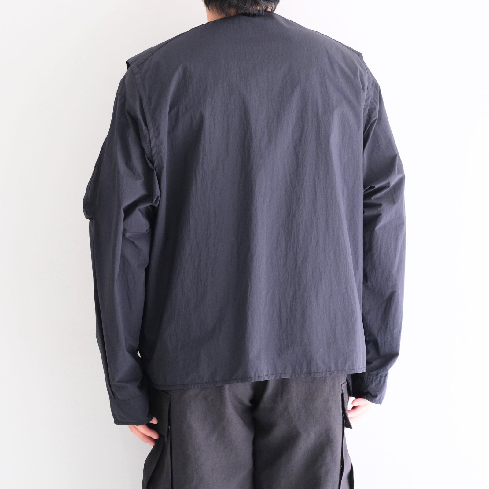 Weathering Nylon Reversible 4Way JKT / ウェザリングナイロンリバーシブル4Wayジャケット（OFF BLACK）