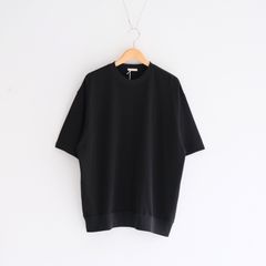 SOFT DRY SHORT LOOP TERRY SWEAT TEE （BLACK）