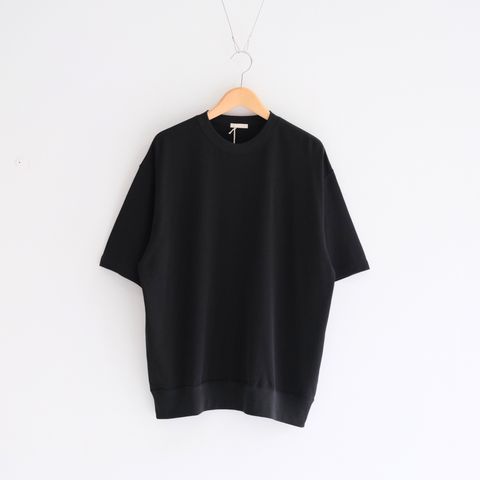 SOFT DRY SHORT LOOP TERRY SWEAT TEE （BLACK）
