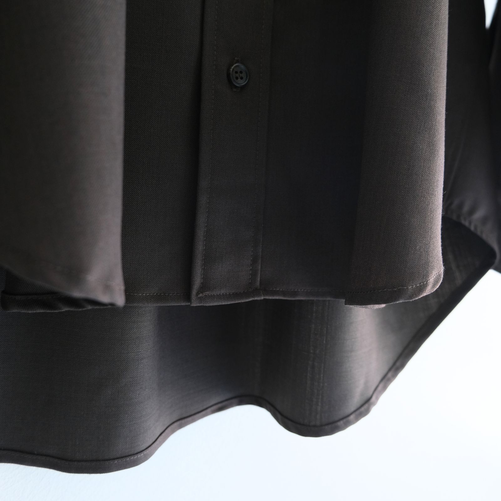 WOOL-POLY STANDARD SHIRT / シャツ / BROWN