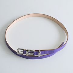 Elongated Leather Belt / ベルト / レザーベルト / Lavender