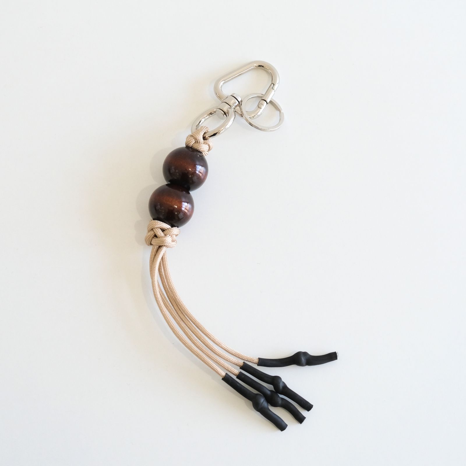 CHARM KEY CHAIN（BROWN×BEIGE）