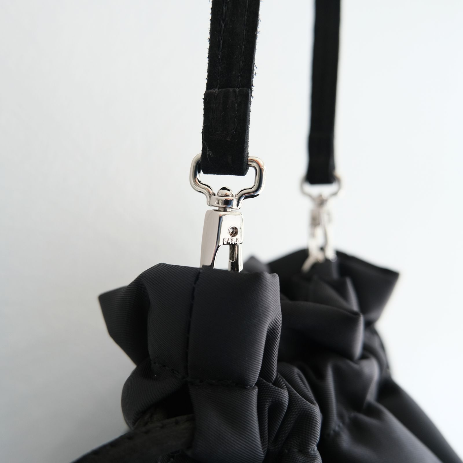 LARME NYLON LEATHER CODE PURSE / バッグ / ナイロン / BLACK