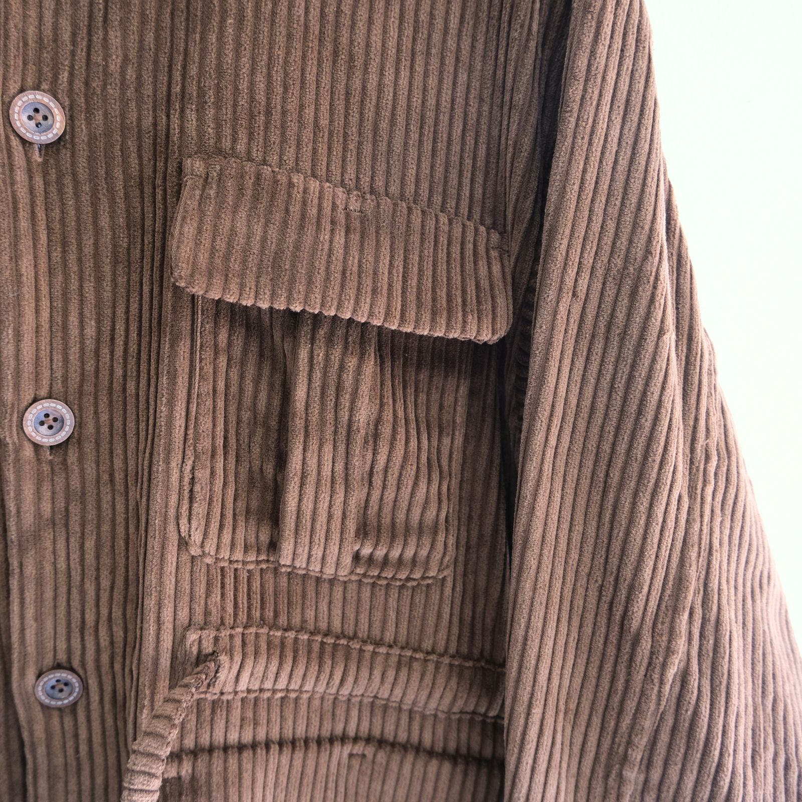 【残り1点】WIDE-WALE CORDUROY SAFARI JACKET（BROWN）