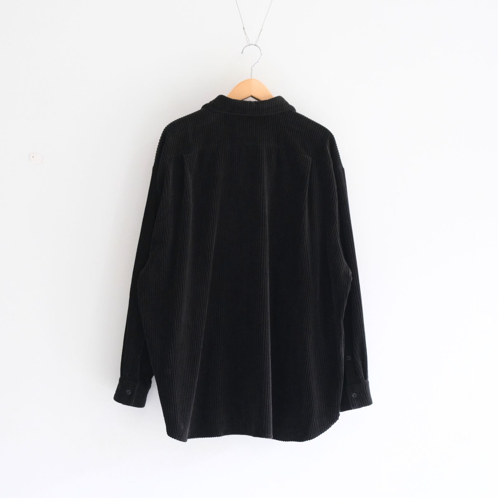 【残り1点】Corduroy Skipper Shirts（Black）