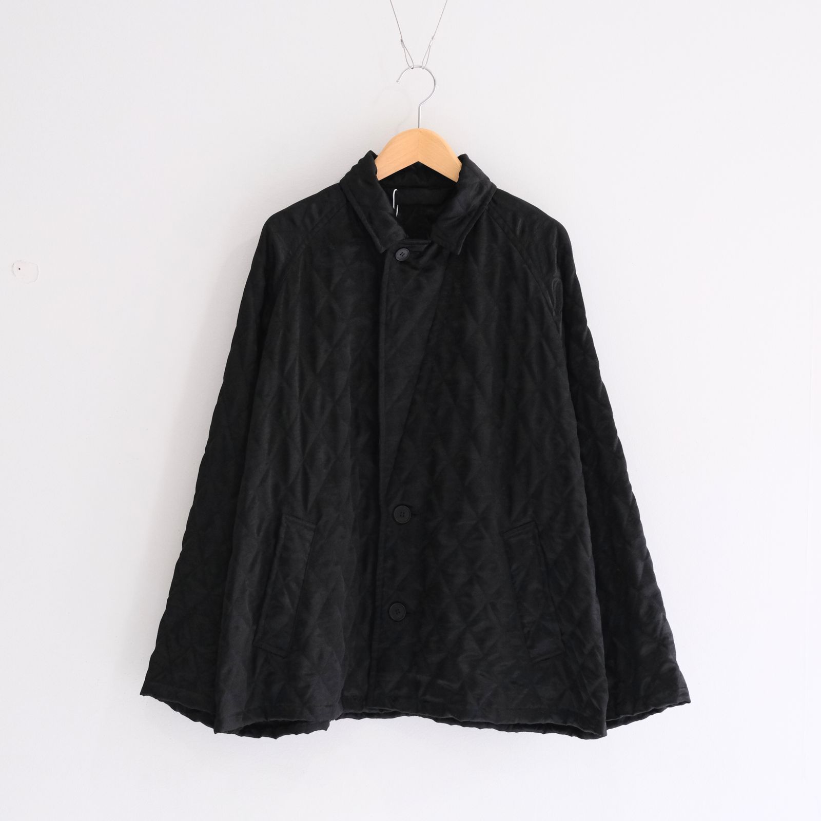 QUILTING RAGLAN JACKET / ジャケット / シングルジャケット / BLACK